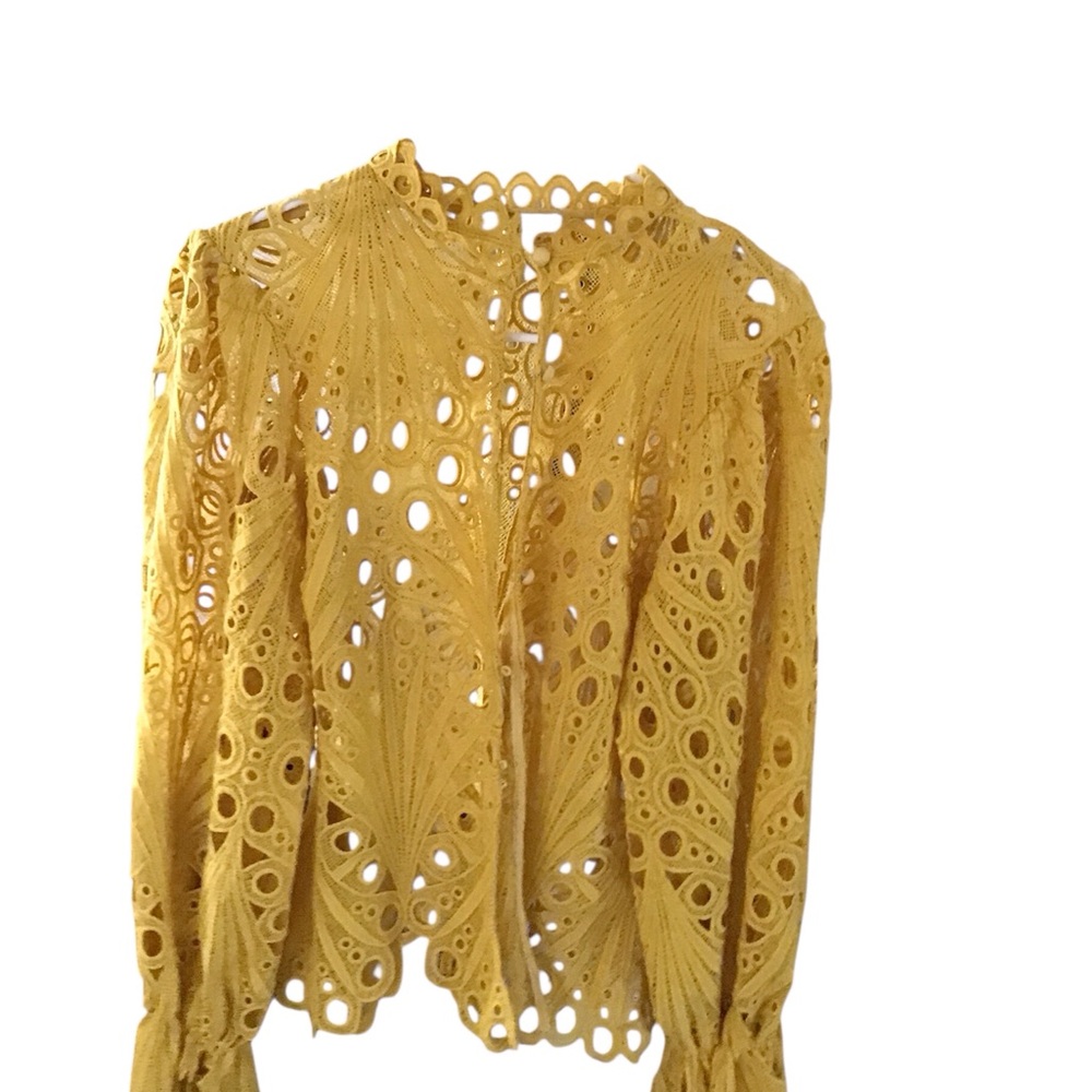 Yellow Lace Women's Top